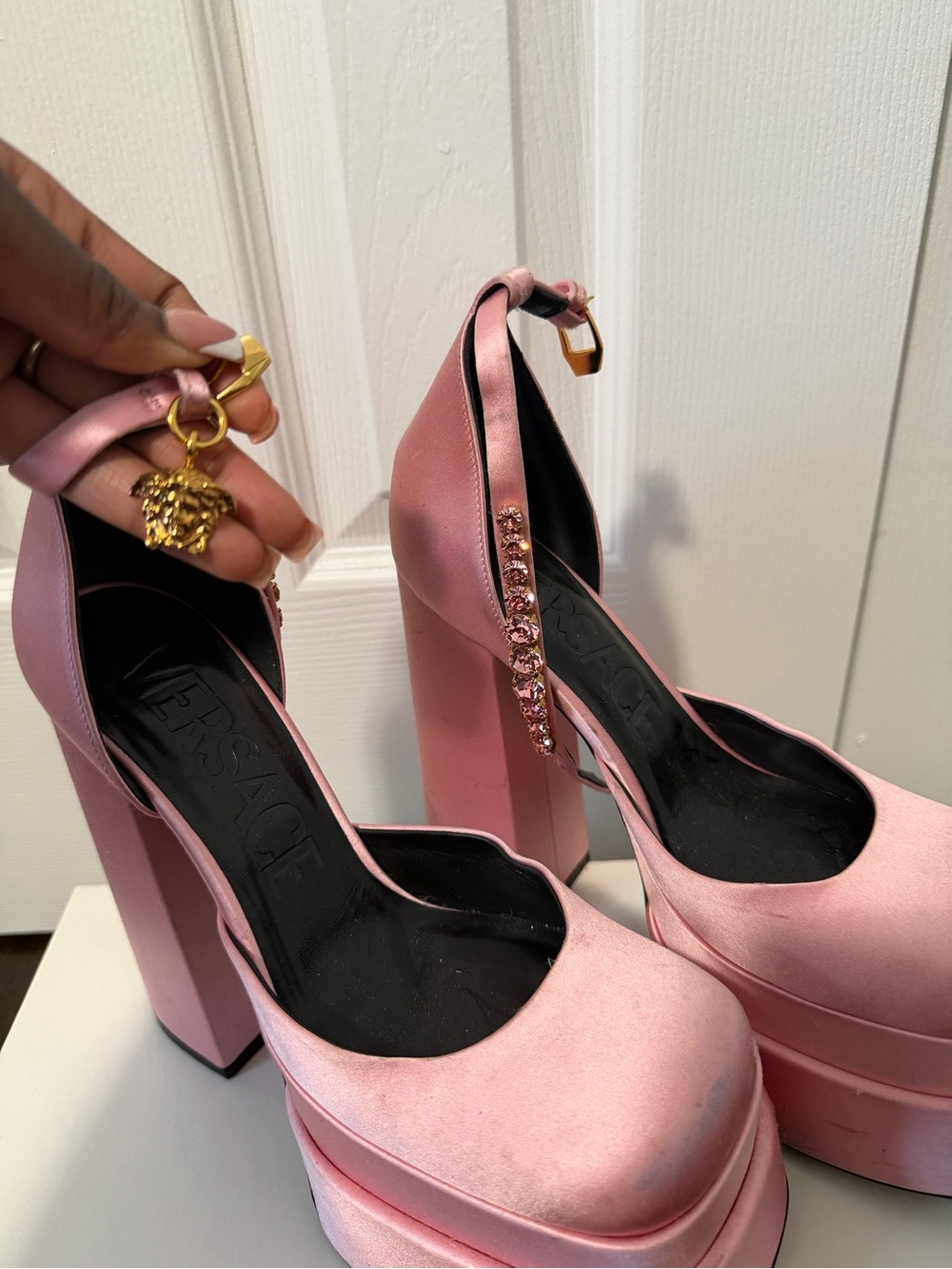 Authentic Pink Versace heels